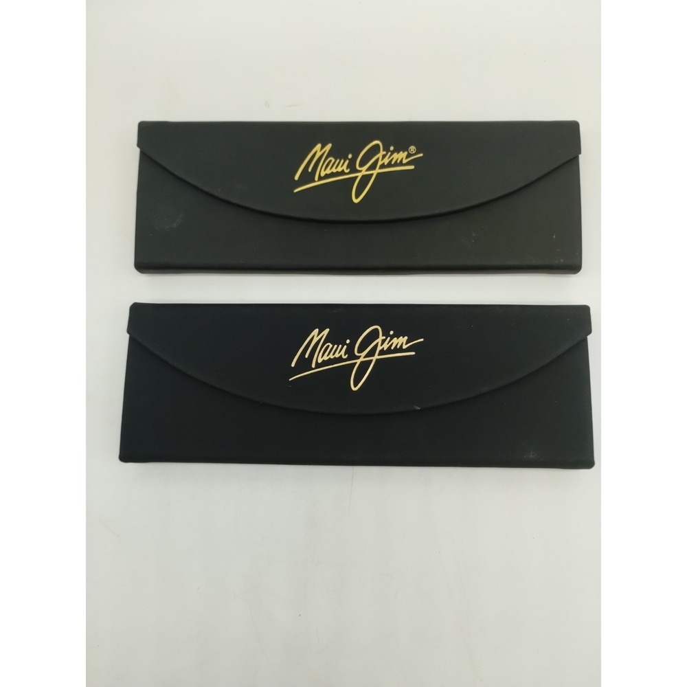 Lot Of 2 Maui Jim Folding Magnetic Sunglasses Case Small- 6.25"X 2"